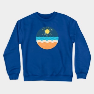 sun, sea, and beach Crewneck Sweatshirt